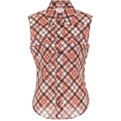 Miu Miu Plaid Shirt 